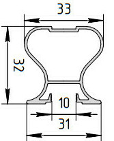 Симметричная ручка М-образная 5.4 м