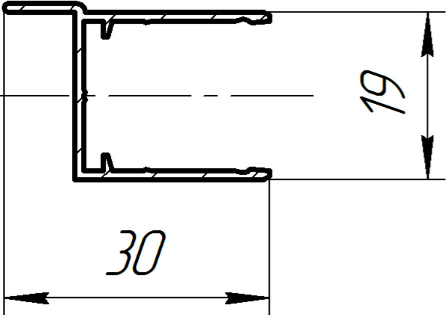 АД1902 Профиль дверной усиленный