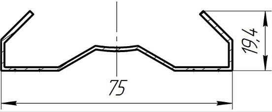 Алюминиевый профиль АД100 Адаптер