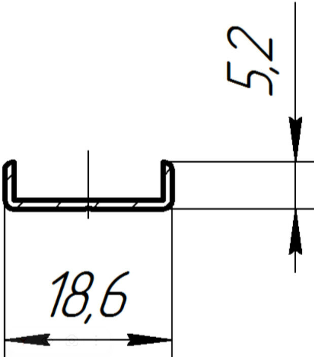 АД1915 Профиль окантованный усиленный