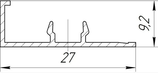 Крышка декоративная для крайней стойки ригеля АД6003