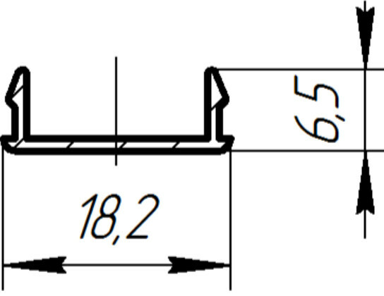 АД1905 Профиль заглушка