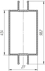 Стойка ригель двойная АД6001