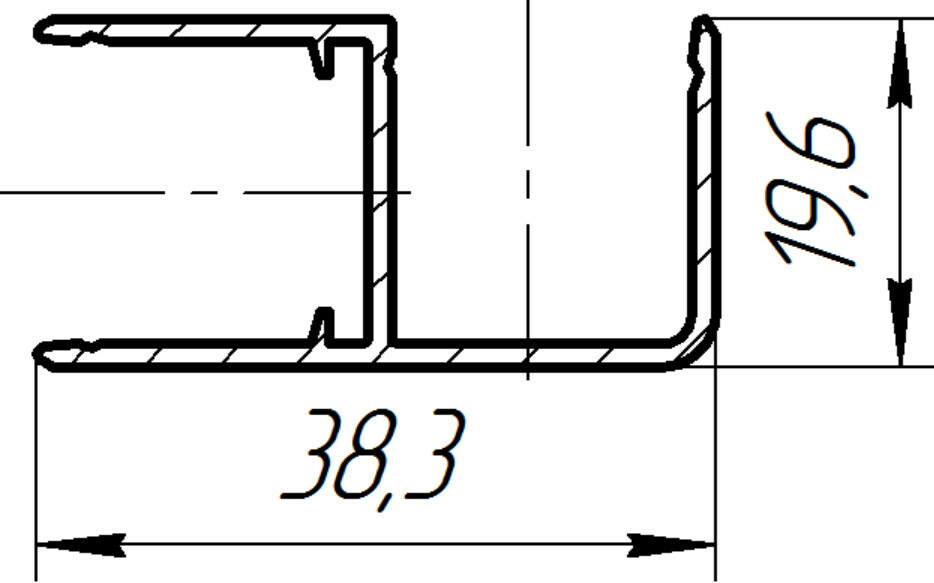 АД1916 Профиль угловой усиленный