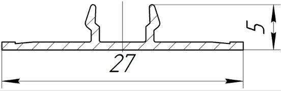Крышка декоративная для стойки ригеля АД6002