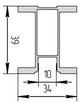 Симметричная ручка Н-образная 5.4 м